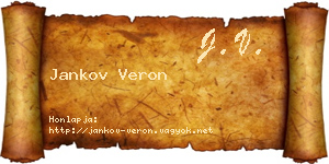 Jankov Veron névjegykártya