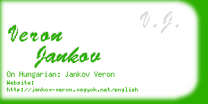 veron jankov business card
